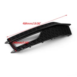 Artudatech 1Pair Bumper Fog Light Lamp Cover Grille Grill For Audi A4 S-line S4 2013-2015