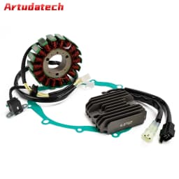 Artudatech Magneto Stator,Voltage Rectifier,Gasket For Suzuki DL650 Vstrom 650 2004-2006