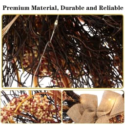50CM Christmas Harvest Festival Wheat Autumn Wreath