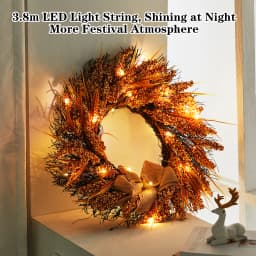 50CM Christmas Harvest Festival Wheat Autumn Wreath