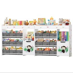Children's shelf with 9 boxing, shelf for the children's room with a bookshelf, toy shelf for the children's room