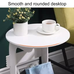 Bedside Table Mini Round Coffee Tea Table Nightstands for Bedroom Simple Small Cabinet Bedroom Furniture Bed Table