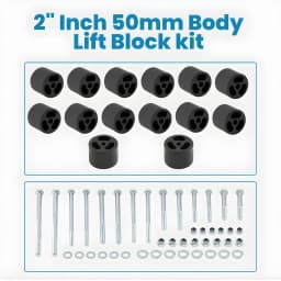 50mm Body Lift Kit w/ Bolt fit for Nissan Navara D22 STR Dual Cab 4X4 4WD