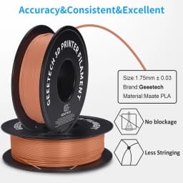Geeetech 1kg 1.75mm Matte PLA 3D Printer Filament Vacuum Packaging Overseas Warehouses A Variety of Colors Fast Ship