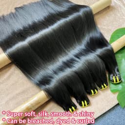 16A Vietnamese Raw Hair Bone Straight Bundles 100% Unprocessed Human Hair Extensions Double Weft 10-36Inch Natural Color #1B