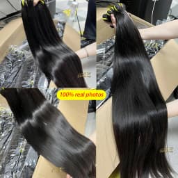 16A Vietnamese Raw Hair Bone Straight Bundles 100% Unprocessed Human Hair Extensions Double Weft 10-36Inch Natural Color #1B