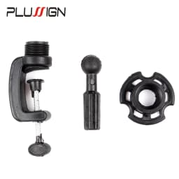 Adjustable Model Mannequin Training Head Wig Stand Holder Desk Table Clamp Black Color 1 Piece
