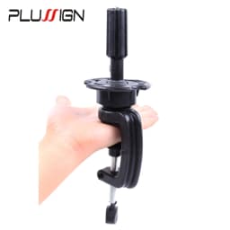 Adjustable Model Mannequin Training Head Wig Stand Holder Desk Table Clamp Black Color 1 Piece