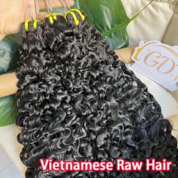 Burmese Curly Raw Virgin Hair Bundles Thick 100% Unprocessed Human Hair Extensions Vietnamese Wavy Bouncy Double Weft Full Head
