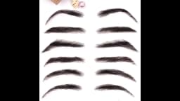 VEYDA Fake Eyebrow Women Or Man Hair Brazilian Hair Invisible Handmade 100% Human Hair Fake Eyebrows Hand Tied False Eyebrows