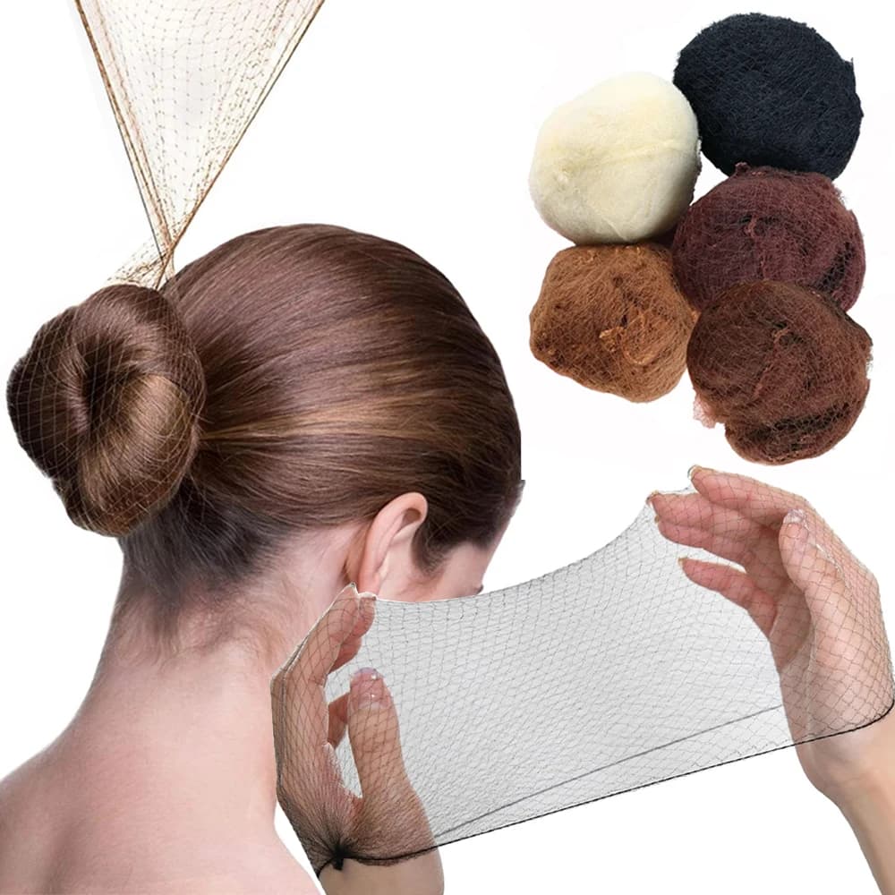 10/100Pcs Nylon Hair Net Star Dance Recital Buns / Hair Extension Weaving Cap Hairnets