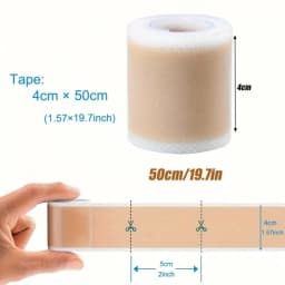 Wig Adhesive Tape Lace Wig Grids Silicone Lace Tape Healer Breathable Wig Knots Healer Hair Tape Non-Slip Silicone Scar Wig Glue