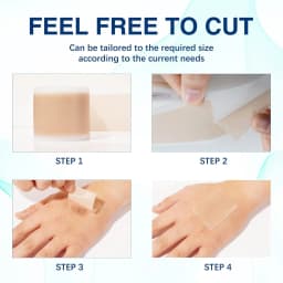 Wig Adhesive Tape Lace Wig Grids Silicone Lace Tape Healer Breathable Wig Knots Healer Hair Tape Non-Slip Silicone Scar Wig Glue