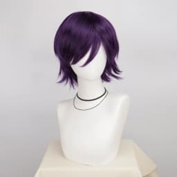 Synthetic Unisex 12 Inches Short Cosplay Hair Party White Red Pink Blonde Orange Yellow Wigs with Bangs Lolita Wig For Men Women