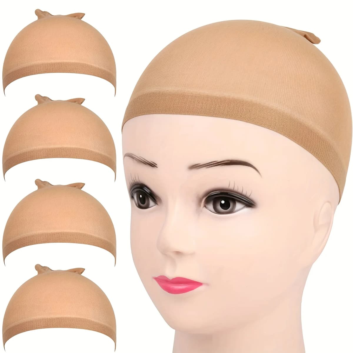 Wig Cap 4PCS Nylon Wig Caps Wig Caps for Women Stocking Wig Caps for Halloween Cosplay for Women Men Kids Daily Use