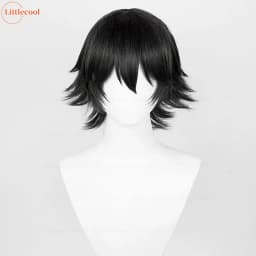 Anime Shizuku Cosplay Wig Black Short Shizuku Murasaki Wigs With Glasses Heat Resistant Synthetic Hair Halloween Wigs+ Wig Cap