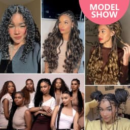 French Curl Braiding Hair 12/16/24Inch French Curl Crochet Braids Short Curly Crochet Hair Bouncy Synthetic Knotless Braiding