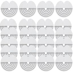 10-100 Pcs Heat Shield Guards for Hair Extensions Clear PVC with Scale Single Hole round Spacer Template Keratin Glue Protection