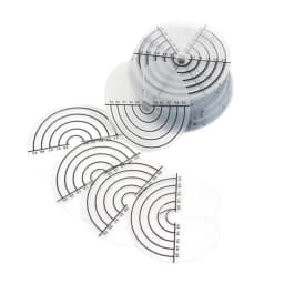 10-100 Pcs Heat Shield Guards for Hair Extensions Clear PVC with Scale Single Hole round Spacer Template Keratin Glue Protection