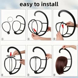 Hanging Wig Holder Portable Wig Holder Suitable for Multiple Wigs And Hats Essential for Wig Shapes Styling Tools