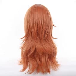 Anime Chainsaw Man Cosplay Angel Devil Cosplay Orange Brown Anime Synthetic Wigs Heat Resistant Halloween Party Makima Wigs