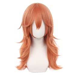Anime Chainsaw Man Cosplay Angel Devil Cosplay Orange Brown Anime Synthetic Wigs Heat Resistant Halloween Party Makima Wigs