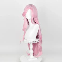 Long Pink Wavy Heat Resistant Synthetic Hair Halloween Party Fluttershee costumes 100cm Anime Pony Fluttershy Cosplay Wig
