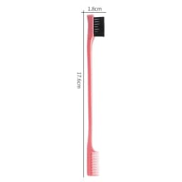 Hair Anti-Static Edge Brush Comb 2-in-1 Double-Sided Edge Control Brush Hair Styling Tool With Comb, Special for Real Hair Wigs