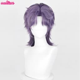 Love And Deepspace Rafayel Cosplay Wig Shor Mixed Purple Heat Resistant Synthetic Hair Halloween Party Anime Wigs + Wig Cap