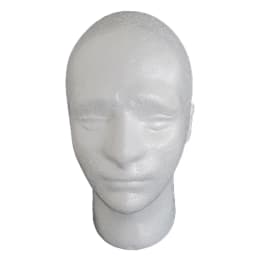 Lightweight Male Foam Mannequin Head Wig Display Stand for DIY Painting Hat Scarf Salon Wig Holder Rack