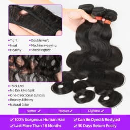 Smilegirl Brazilian Remy Unprocessed Virgin Human Hair 28 30 32 36 38 Inch Body Wave 1 2 3 4 Bundles Wavy Double Weave Extensions