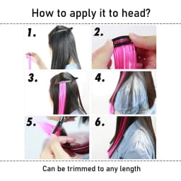 5 pcs/set 18 Inch Colored Clip In Hair Extensions Long Curly Synthetic Highlight Hairpieces Colorful Streak Hair For Women