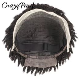 Short Pixie Cut Dreadlocks Wigs Natural Color Afro Twists Dreadlocks Lace Frontal Wig Faux Locs Braided Hair Replacement Wigs