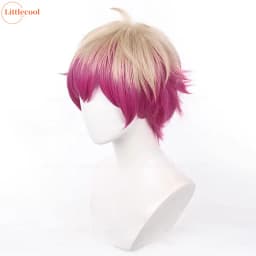 High Quality Alexis Ness Cosplay Wig BLUE LOCK The Magician Cosplay Magenta Heat Resistant Synthetic Hair Anime Wigs + Wig Cap