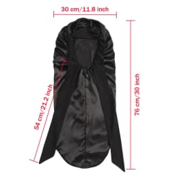 Long Satin Bonnet Solid Color Extra Large Sleep Cap With Long Tie Hair Bonnet For Black Women Hair Care Cap For All Hair Types