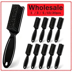 Barber Cleaning Brushes,Plastic Handle Nylon Bristles, Multifunctional Cleaning Supplies for Hair Salon, Haircuts,Home and Trave