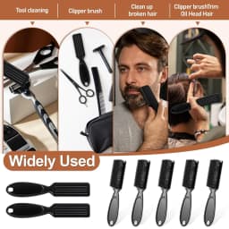 Barber Cleaning Brushes,Plastic Handle Nylon Bristles, Multifunctional Cleaning Supplies for Hair Salon, Haircuts,Home and Trave