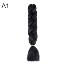 Synthetic Ombre Braiding Hair 24Inch 1Pack Pre Stretched Box Jumbo Colorful Crochet Extensions for Women