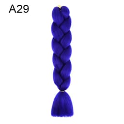 Synthetic Ombre Braiding Hair 24Inch 1Pack Pre Stretched Box Jumbo Colorful Crochet Extensions for Women