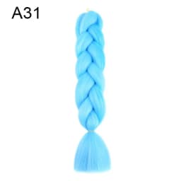 Synthetic Ombre Braiding Hair 24Inch 1Pack Pre Stretched Box Jumbo Colorful Crochet Extensions for Women
