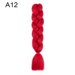 Synthetic Ombre Braiding Hair 24Inch 1Pack Pre Stretched Box Jumbo Colorful Crochet Extensions for Women
