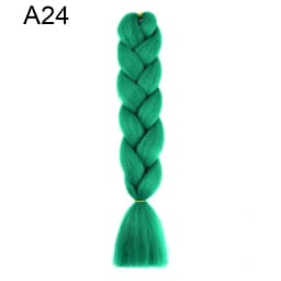 Synthetic Ombre Braiding Hair 24Inch 1Pack Pre Stretched Box Jumbo Colorful Crochet Extensions for Women
