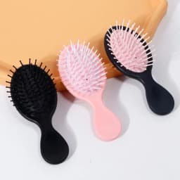 2pcs Mini Hair Brush, Cute Air Cushion Comb Massage Comb, Scalp Massage Brush, Travel Size, Special for Real Hair Wigs