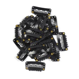 100Pcs Hair Clips with Back Rubber 32mm/28mm Wig Comb Clips Metal Snap Clip Wig Accessories for Hair Extensions DIY