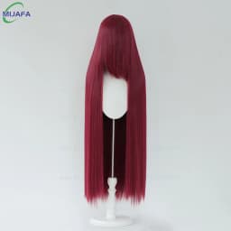 Very High Quality 600g 68 Colors 40 Inch 100cm Long Straight Cosplay Wig With Bangs Heat Resistant Hair Anime Wigs + Wig Cap
