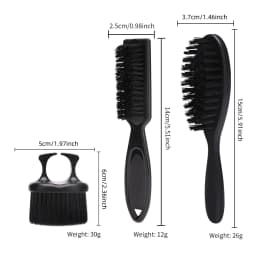 Hairdressing Brush Set Hairdressing Cleaning Brush Neck Dust Removal Brush Professional Styling Tool,Special for Real Hair Wigs