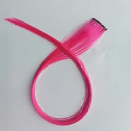 Synthetic Clip in Hair Extensions for Girls 22 inch Multi-colors 6pcs/pack Rainbow Straight Hair Synthetic Hairpieces