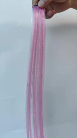 Synthetic Clip in Hair Extensions for Girls 22 inch Multi-colors 6pcs/pack Rainbow Straight Hair Synthetic Hairpieces