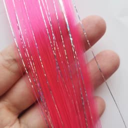 Synthetic Clip in Hair Extensions for Girls 22 inch Multi-colors 6pcs/pack Rainbow Straight Hair Synthetic Hairpieces