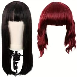 22 Inch Mannequin Head With Stand Canvas Head Wig Model With Mount Hole For DIY Wig Making